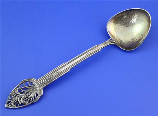 A 20th century Australian Arts & Crafts sterling silver serving spoon, by James A. Linton, 3 oz.